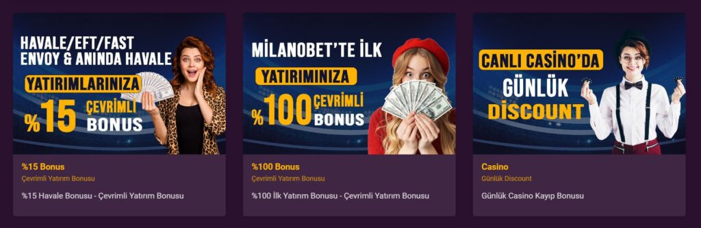 milanobet hoş geldin bonusu
